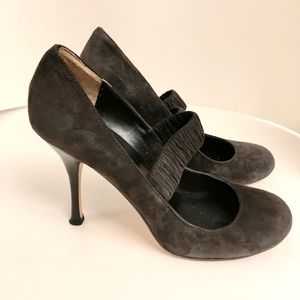 Max Studio Suede Mary Jane Pumps